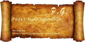 Peitl Gyöngyvér névjegykártya